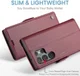 CaseMe 023 Samsung Galaxy S23 Ultra Hoesje Book Case Rood afbeelding 12