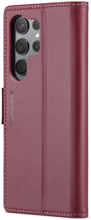 CaseMe 023 Samsung Galaxy S23 Ultra Hoesje Book Case Rood afbeelding 14
