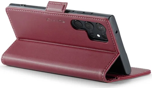 CaseMe 023 Samsung Galaxy S23 Ultra Hoesje Book Case Rood afbeelding 16