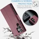 CaseMe 023 Samsung Galaxy S23 Ultra Hoesje Book Case Rood afbeelding 6