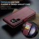 CaseMe 023 Samsung Galaxy S23 Ultra Hoesje Book Case Rood afbeelding 8