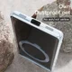 Google Pixel 7a Hoesje MagSafe Back Cover TPU Transparant/Zilver afbeelding 2