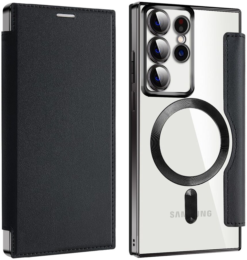Samsung Galaxy S22 Ultra Hoesje MagSafe RFID Pasjeshouder Zwart afbeelding 2