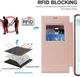 Samsung Galaxy S22 Ultra Hoesje MagSafe RFID Pasjeshouder Roze afbeelding 5