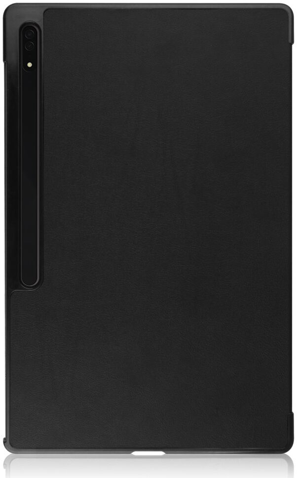Samsung Galaxy Tab S8 Ultra Hoes Tri-Fold Book Case Standaard Zwart afbeelding 9