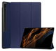 Samsung Galaxy Tab S8 Ultra Hoes Tri-Fold Book Case Standaard Blauw