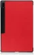 Samsung Galaxy Tab S8 Ultra Hoes Tri-Fold Book Case Standaard Rood afbeelding 9