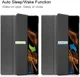 Samsung Galaxy Tab S8 Ultra Hoes Tri-Fold Book Case Standaard Grijs afbeelding 3