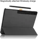 Samsung Galaxy Tab S8 Ultra Hoes Tri-Fold Book Case Standaard Grijs afbeelding 7