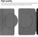 Samsung Galaxy Tab S8 Ultra Hoes Tri-Fold Book Case Standaard Grijs afbeelding 8
