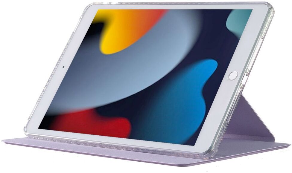 Apple iPad 10.2/iPad Pro 10.5 Hoes Tri-Fold Book Case Kunstleer Grijs afbeelding 4