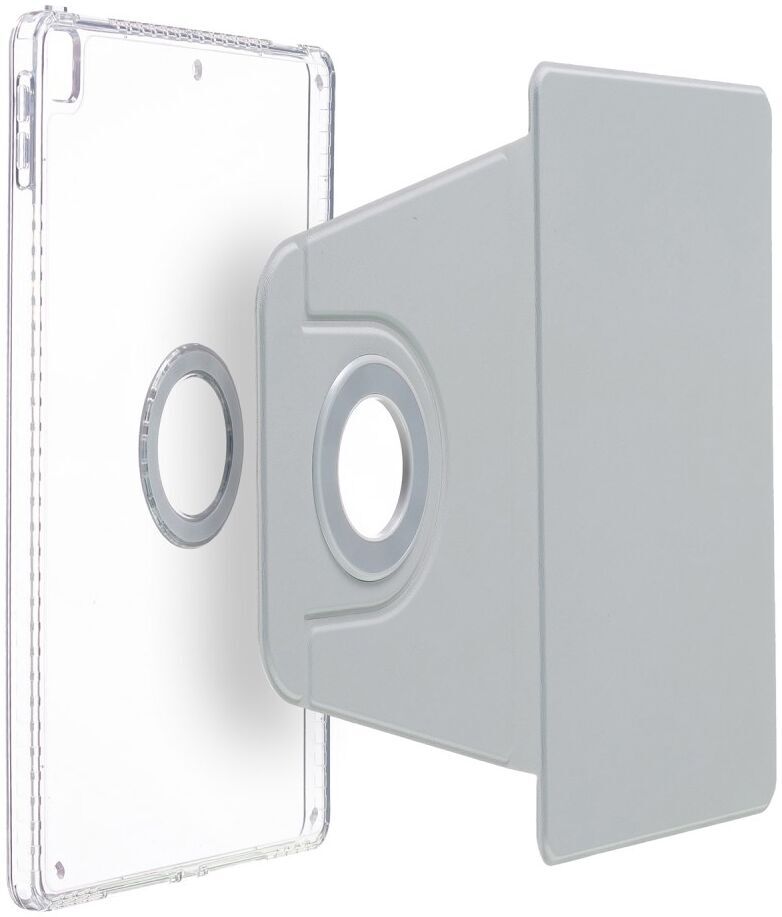 Apple iPad 10.2/iPad Pro 10.5 Hoes Tri-Fold Book Case Kunstleer Grijs afbeelding 6