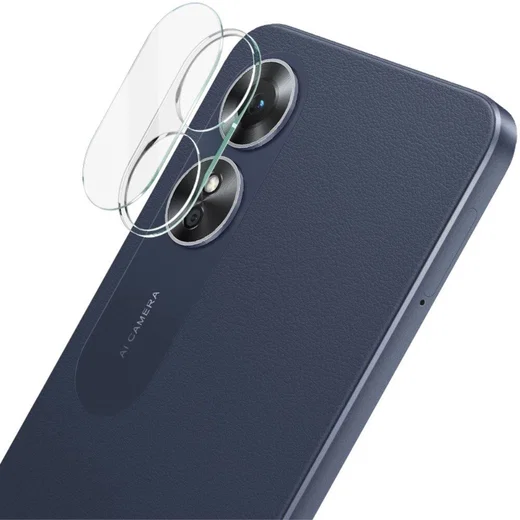 Imak Oppo A17 Camera Lens Protector + Lens Cap Clear afbeelding 1