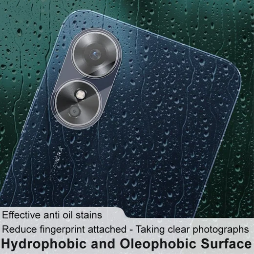 Imak Oppo A17 Camera Lens Protector + Lens Cap Clear afbeelding 6