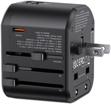 USAMS Wereldstekker 20W met USB-C Power Delivery en USB Quick Charge
