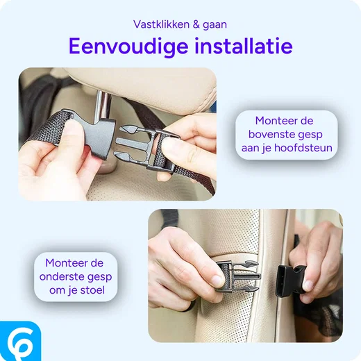 Universele Autostoel Tablethouder Tas / Organizer met Opbergvakken afbeelding 4