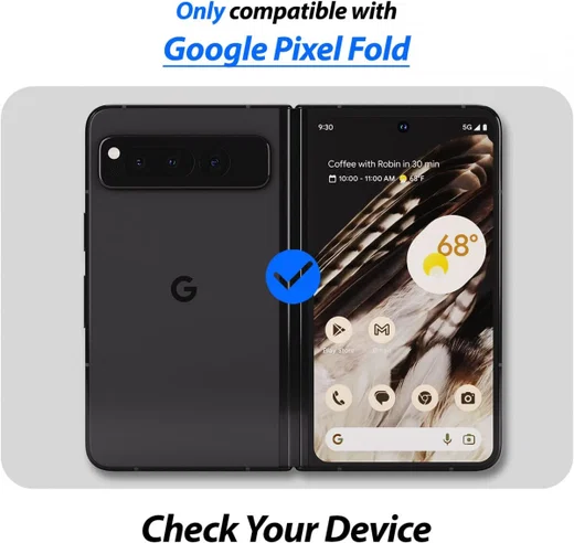 Whitestone EA Dome Glass Google Pixel Fold Screen Protector 2-Pack afbeelding 5