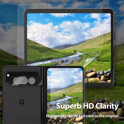 Whitestone All In One Pack Google Pixel Fold Bescherm Set (2+2+2 Pack) afbeelding 4