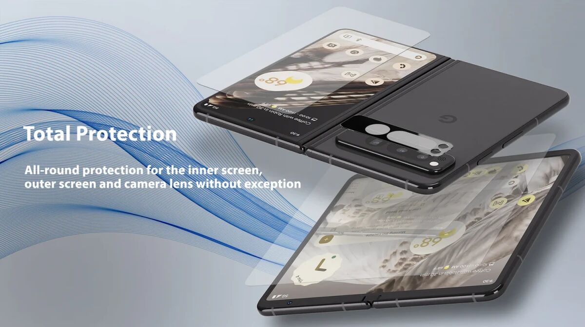 Whitestone All In One Pack Google Pixel Fold Bescherm Set (2+2+2 Pack) afbeelding 6
