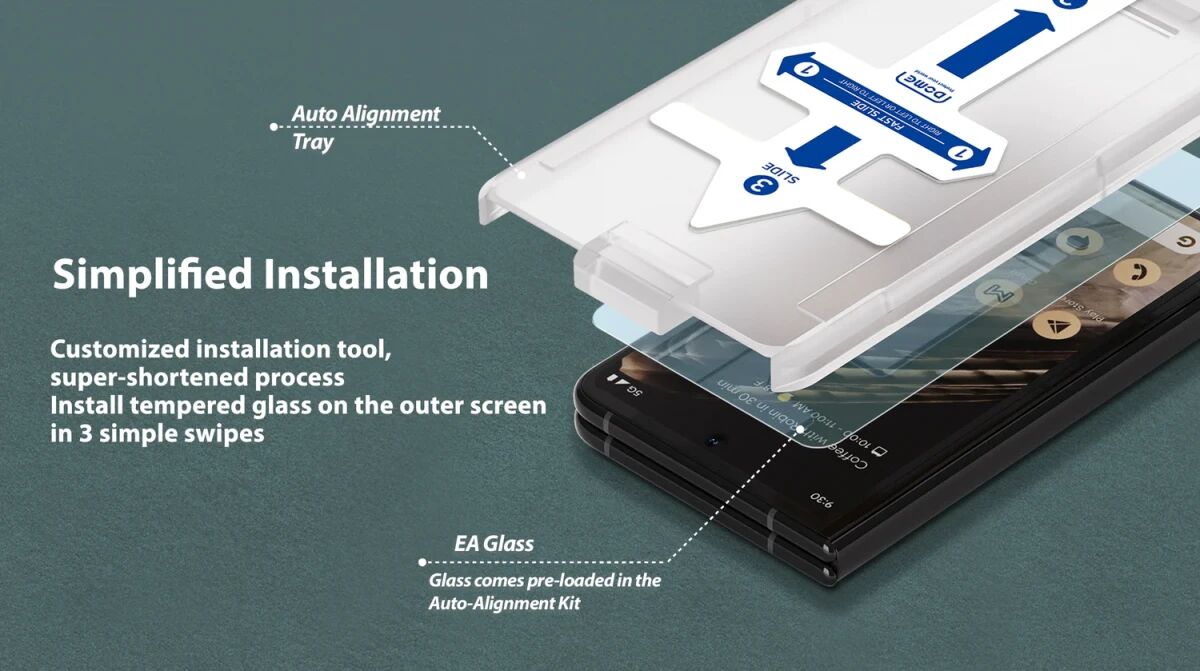 Whitestone All In One Pack Google Pixel Fold Bescherm Set (2+2+2 Pack) afbeelding 7