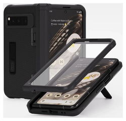 Whitestone Dome Escudo Case Google Pixel Fold Hoesje Matte Zwart afbeelding