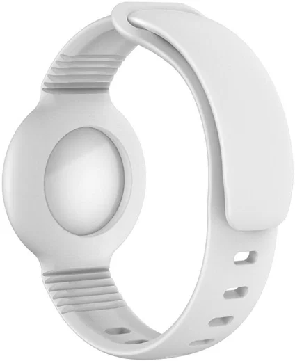 Apple AirTag Horloge Bandje voor Kinderen Siliconen Wit afbeelding 5