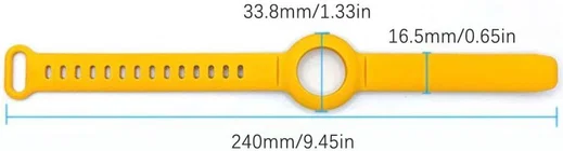 Apple AirTag Horloge Bandje voor Kinderen Siliconen Wit afbeelding 6