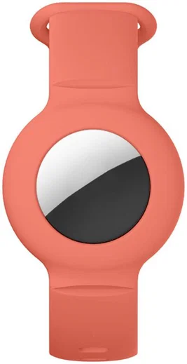 Apple AirTag Horloge Bandje voor Kinderen Siliconen Oranje afbeelding 4