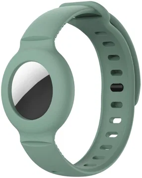 Apple AirTag Horloge Bandje voor Kinderen Siliconen Groen