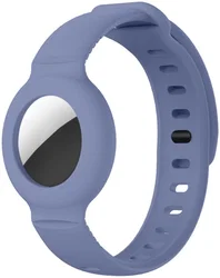 Apple AirTag Horloge Bandje voor Kinderen Siliconen Blauw afbeelding
