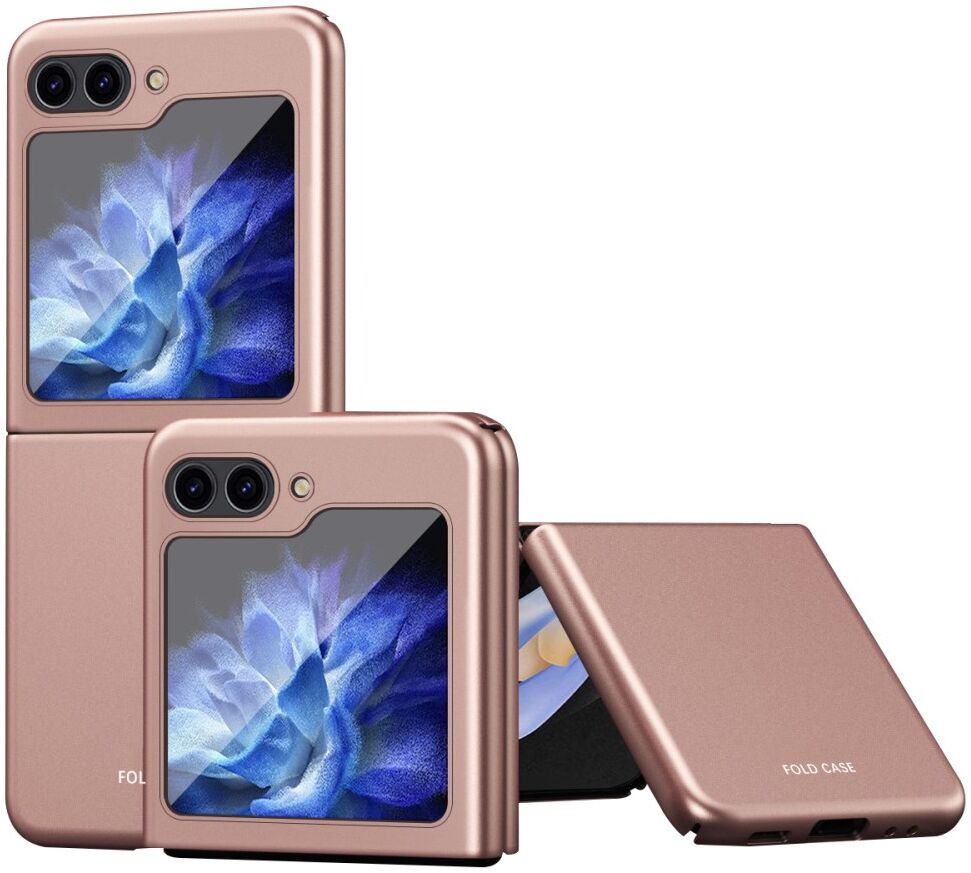 Samsung Galaxy Z Flip 5 Hoesje Hard Back Cover Roze Goud afbeelding 1