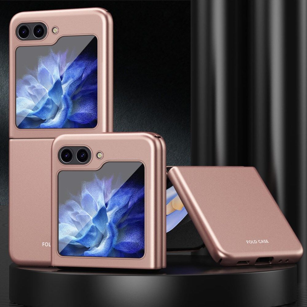 Samsung Galaxy Z Flip 5 Hoesje Hard Back Cover Roze Goud afbeelding 2