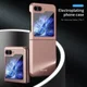 Samsung Galaxy Z Flip 5 Hoesje Hard Back Cover Roze Goud afbeelding 3