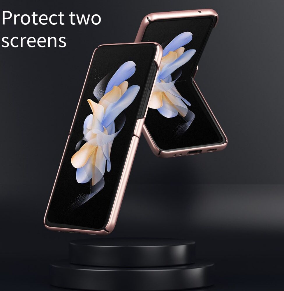 Samsung Galaxy Z Flip 5 Hoesje Hard Back Cover Roze Goud afbeelding 6