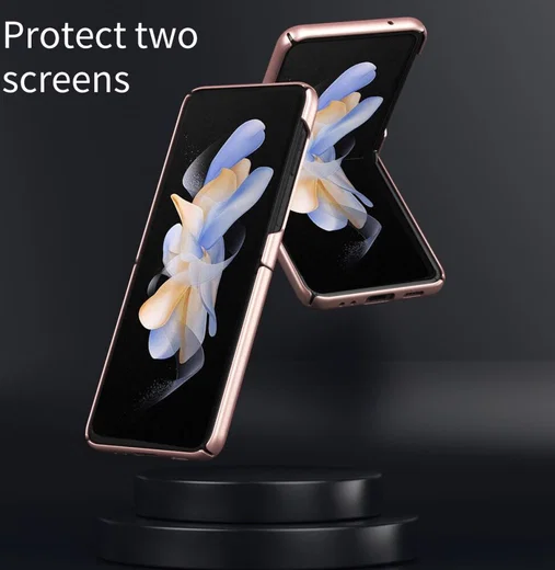 Samsung Galaxy Z Flip 5 Hoesje Hard Back Cover Roze Goud afbeelding 6