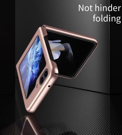 Samsung Galaxy Z Flip 5 Hoesje Hard Back Cover Roze Goud afbeelding 8