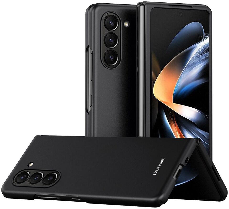 Samsung Galaxy Z Fold 5 Hoesje Hard Back Cover Zwart afbeelding 1