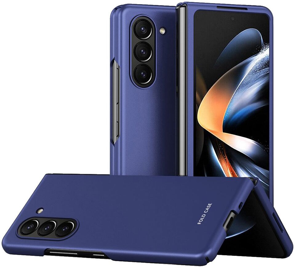 Samsung Galaxy Z Fold 5 Hoesje Hard Back Cover Blauw afbeelding 1