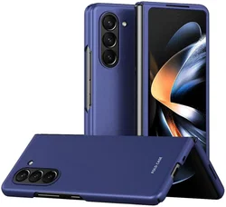 Samsung Galaxy Z Fold 5 Hoesje Hard Back Cover Blauw afbeelding