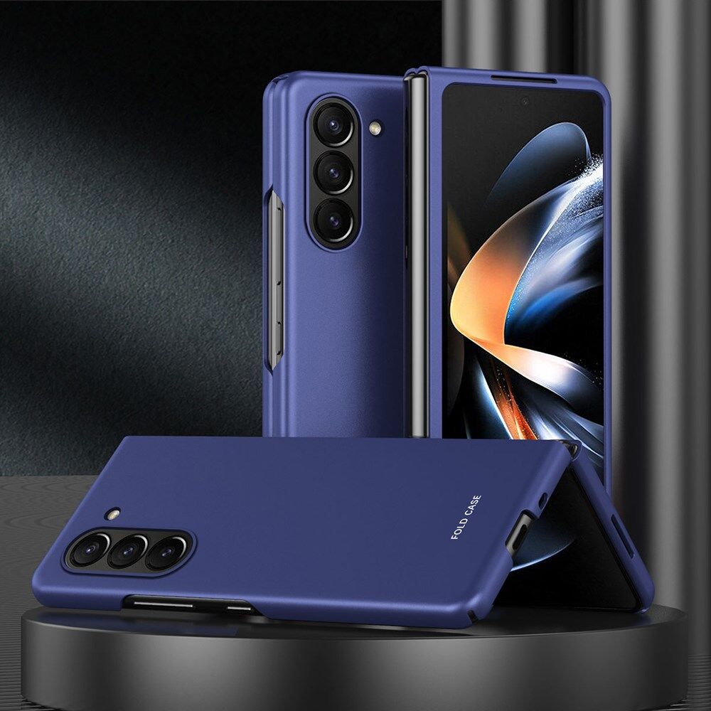 Samsung Galaxy Z Fold 5 Hoesje Hard Back Cover Blauw afbeelding 2
