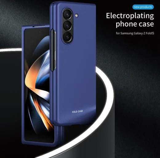 Samsung Galaxy Z Fold 5 Hoesje Hard Back Cover Blauw afbeelding 3