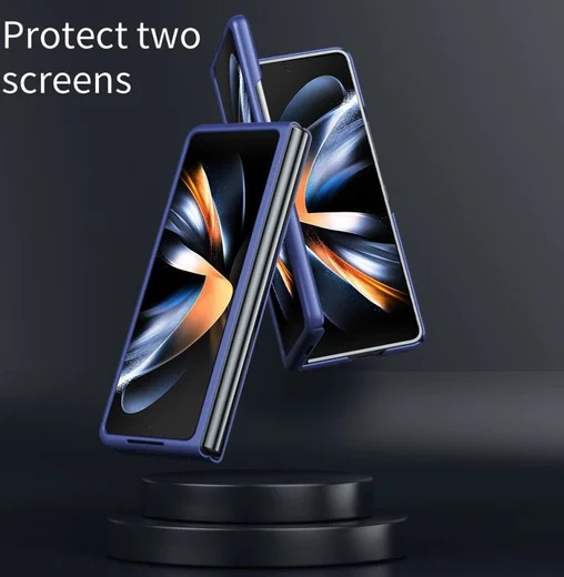 Samsung Galaxy Z Fold 5 Hoesje Hard Back Cover Blauw afbeelding 6