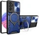 Samsung Galaxy A53 Hoesje met Camera Slider en Kickstand Ring Blauw afbeelding 1