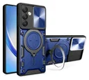 Samsung Galaxy A54 Hoesje Camera Slider en Kickstand Ring Blauw