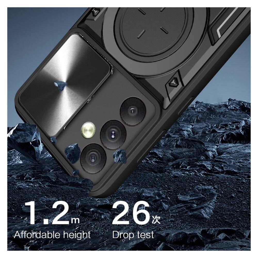 Samsung Galaxy A54 Hoesje Camera Slider en Kickstand Ring Blauw afbeelding 10