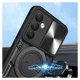Samsung Galaxy A54 Hoesje Camera Slider en Kickstand Ring Blauw afbeelding 4