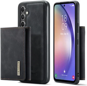 DG Ming Samsung Galaxy A54 Hoesje met Magnetische Kaarthouder Zwart