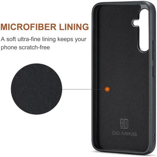 DG Ming Samsung Galaxy A54 Hoesje met Magnetische Kaarthouder Zwart afbeelding 3