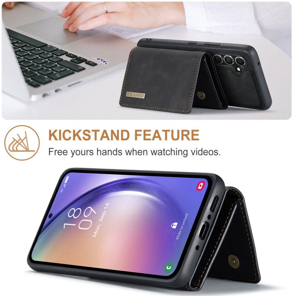 DG Ming Samsung Galaxy A54 Hoesje met Magnetische Kaarthouder Zwart afbeelding 8