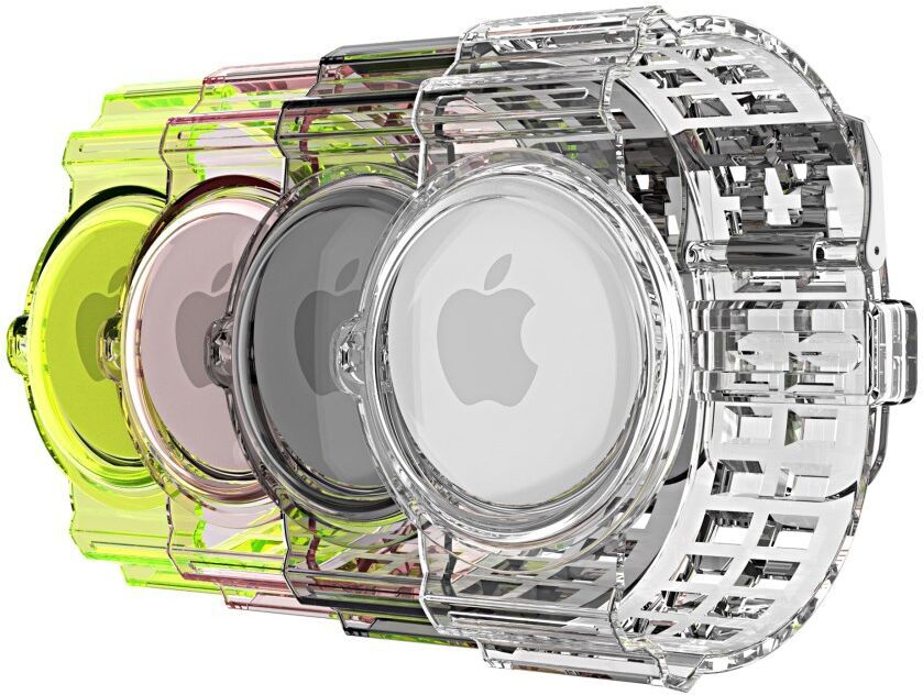 Apple AirTag Horloge Bandje voor Kinderen en Volwassenen TPU Zwart afbeelding 2